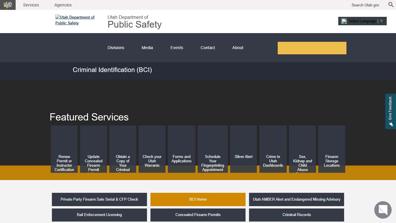 DPS – Criminal Identification (BCI) Criminal Identification (BCI)